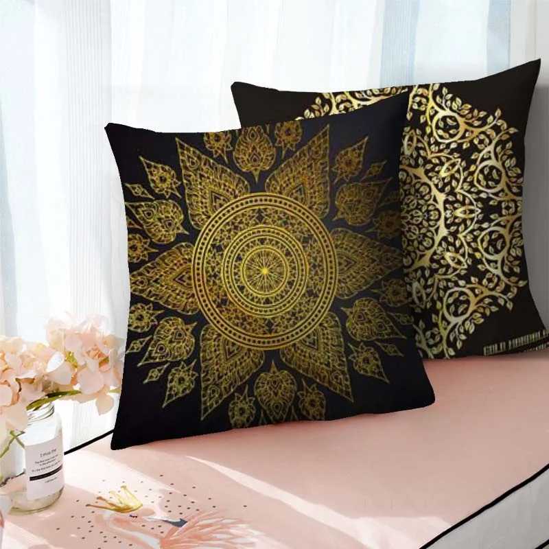 Чехлы для подушек Fuwatacchi с мандалой богемный геометрический чехол подушки