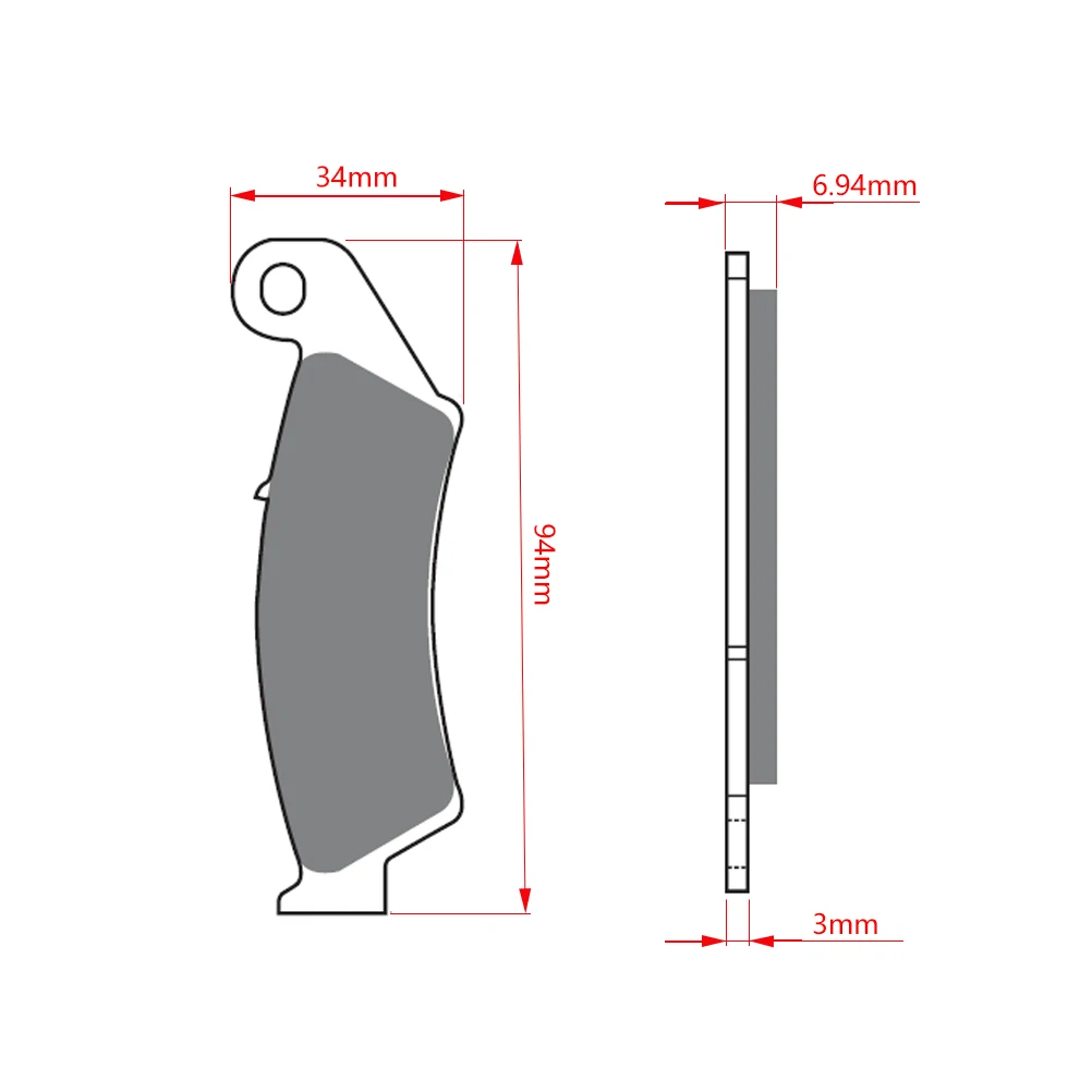 OTOM мотоциклетные передние тормозные колодки F01 Мотокросс Байк медная база тормозные диски для CRF250 KX250 KX250F KX450F RM250F DR125
