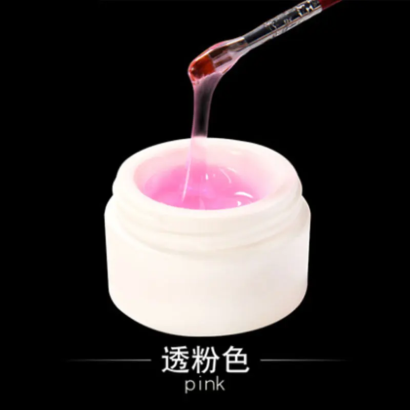 pink 7ml Строительный гель для наращивания ногтей, УФ/светодиодный гель-грунтовка, основа для маникюра, верхний гель, Полупостоянный УФ-гель для ногтей, геллак - Цвет: pink 7ml