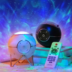 Lampe led à projection rotative, ciel étoilé, galaxie, décoration de chambre, cadeau, veilleuse d'ambiance 