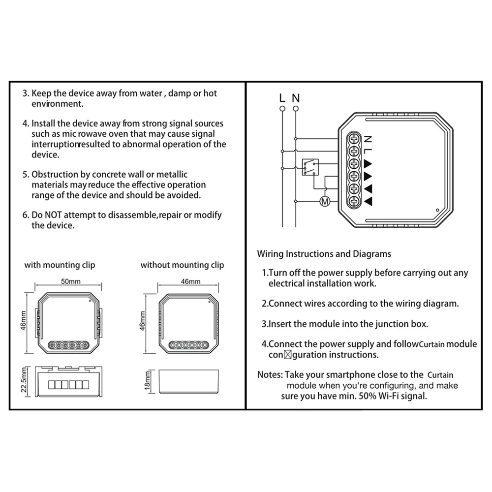 Smart Life WiFi Smart Curtain Blinds Module Switch Roller Shutter Motor Tuya Wireless Remote Control Works Alexa Google Home Smart Life WiFi Smart Curtain Blinds Module Switch Roller Shutter Motor Tuya Wireless Remote Control Works Alexa Google Home