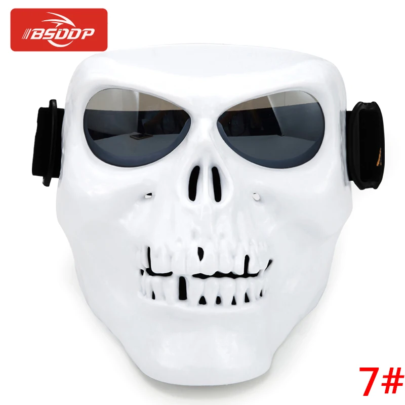 Motorcycle goggles helmet mask Motocross skull windproof dustproof sand goggles knight equipment for Hyosung Triumph Benenlli - Цвет: 1