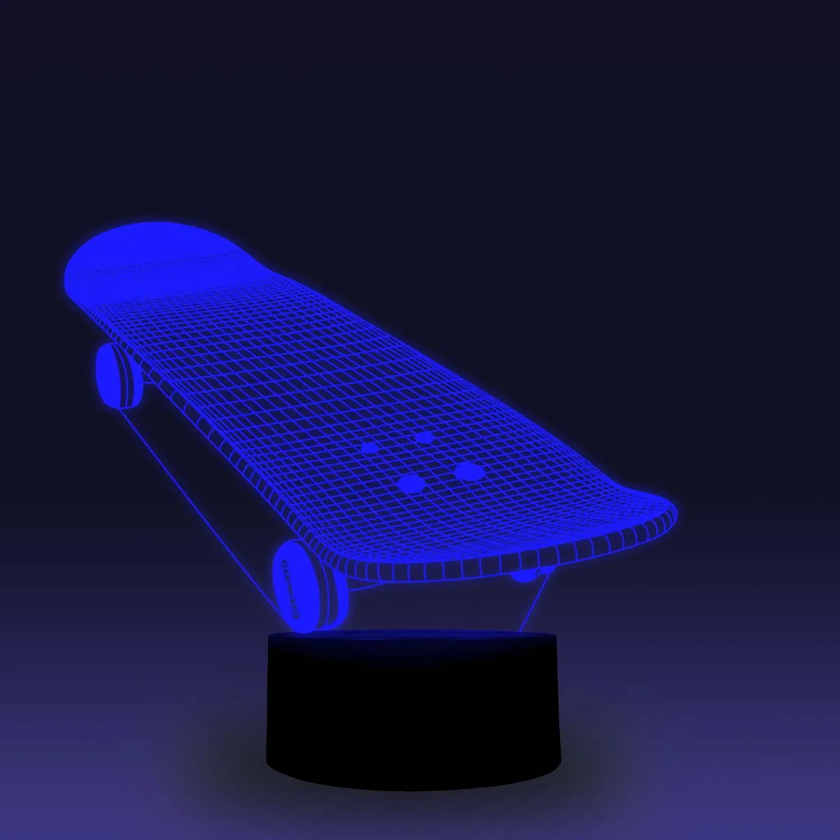 NiteApps 3D Скейтборд ночник настольная лампа Иллюзия украшение лампа подарок на день рождения приложение/сенсорное управление