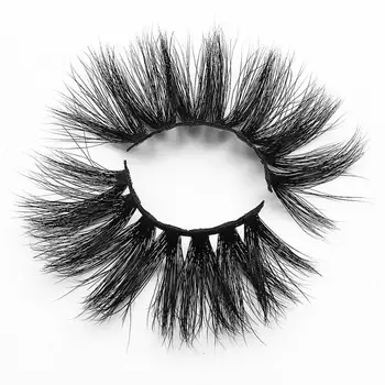 

100% Real Mink Lashes 25mm 5D Mink Eyelashes Extension Makeup Natural False Eyelashes Fluffy Messy Lash Extension Fake Eyelashes