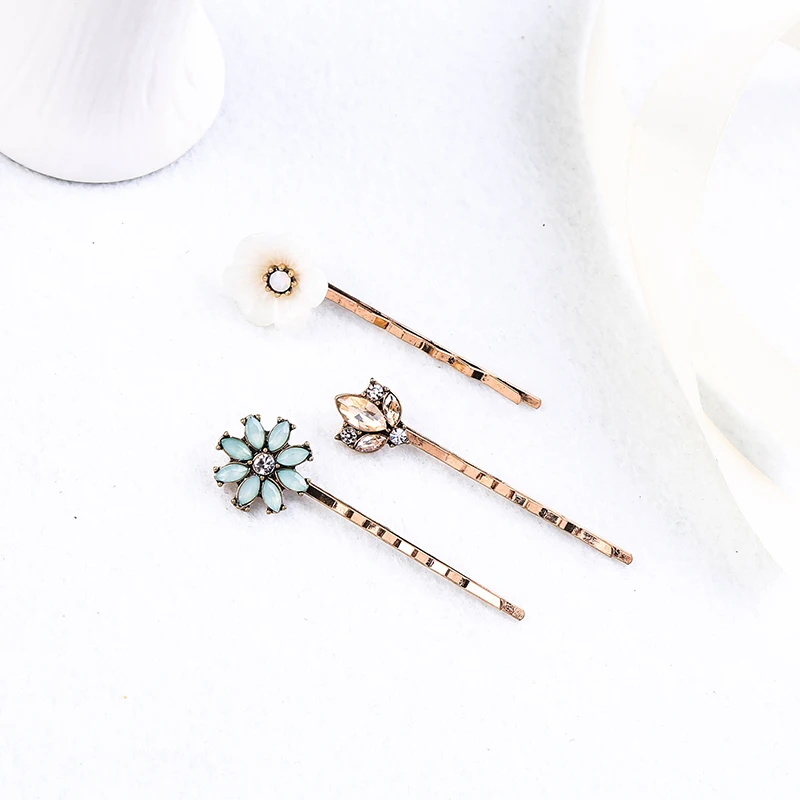 

Bohemia Fashion Flower Set Hairpin For Women Handmade Bohamia Charming Date Gift Jewerly
