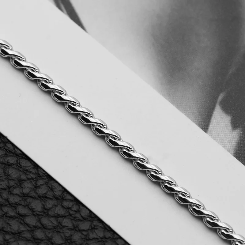 H8a4faf8ef832443785592d08398c38e1b Fashion Stainless Steel S-shaped Chain Titanium Steel Necklace Men's New Jewelry Gift Hot Mallzona