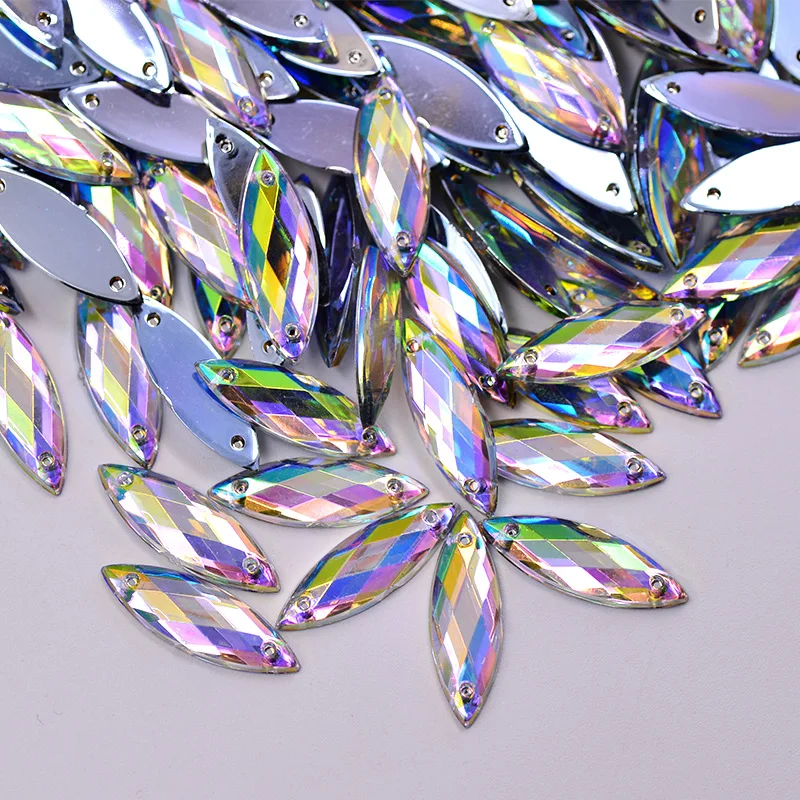 JUNAO-7-21mm-8-26mm-Crystal-AB-Sewing-Horse-Eye-Rhinestones-Applique-Non-Hot-Fix-Crystal (2)