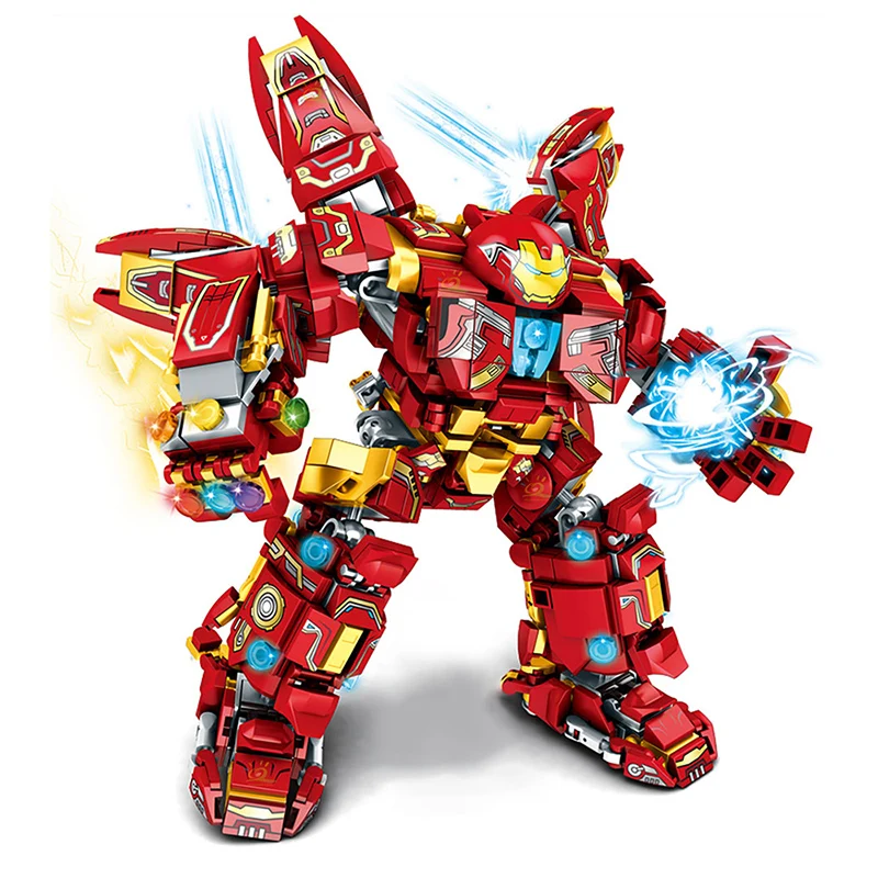 

820PCS City War Super Armor Robot Building Blocks Military Warrior Mecha Figures Weapon Bricks Toys Man For Children Boys Gifts