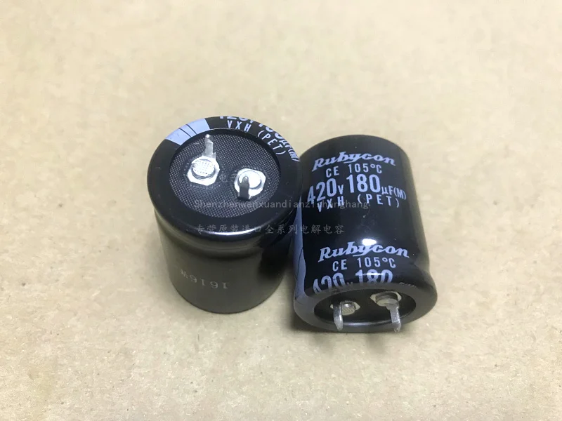 5 предметов в лоте, 10 шт Япония Рубин RUBYCON 420v180uf VXH 25x30 мм алюминиевый электролитический конденсатор с алюминиевой крышкой, Odroid реальные 180 мкФ 420v