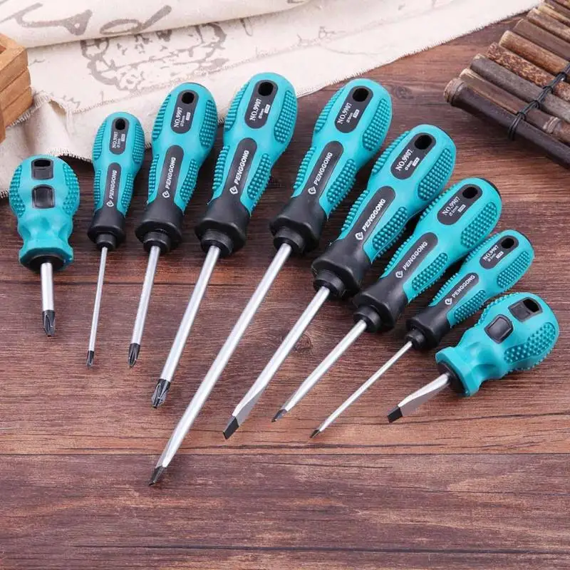 

9pcs Useful Screwdriver Set Multi-Bit Tools Screwdrivers Home Repair Kit Screw Driver Multi Hand tool