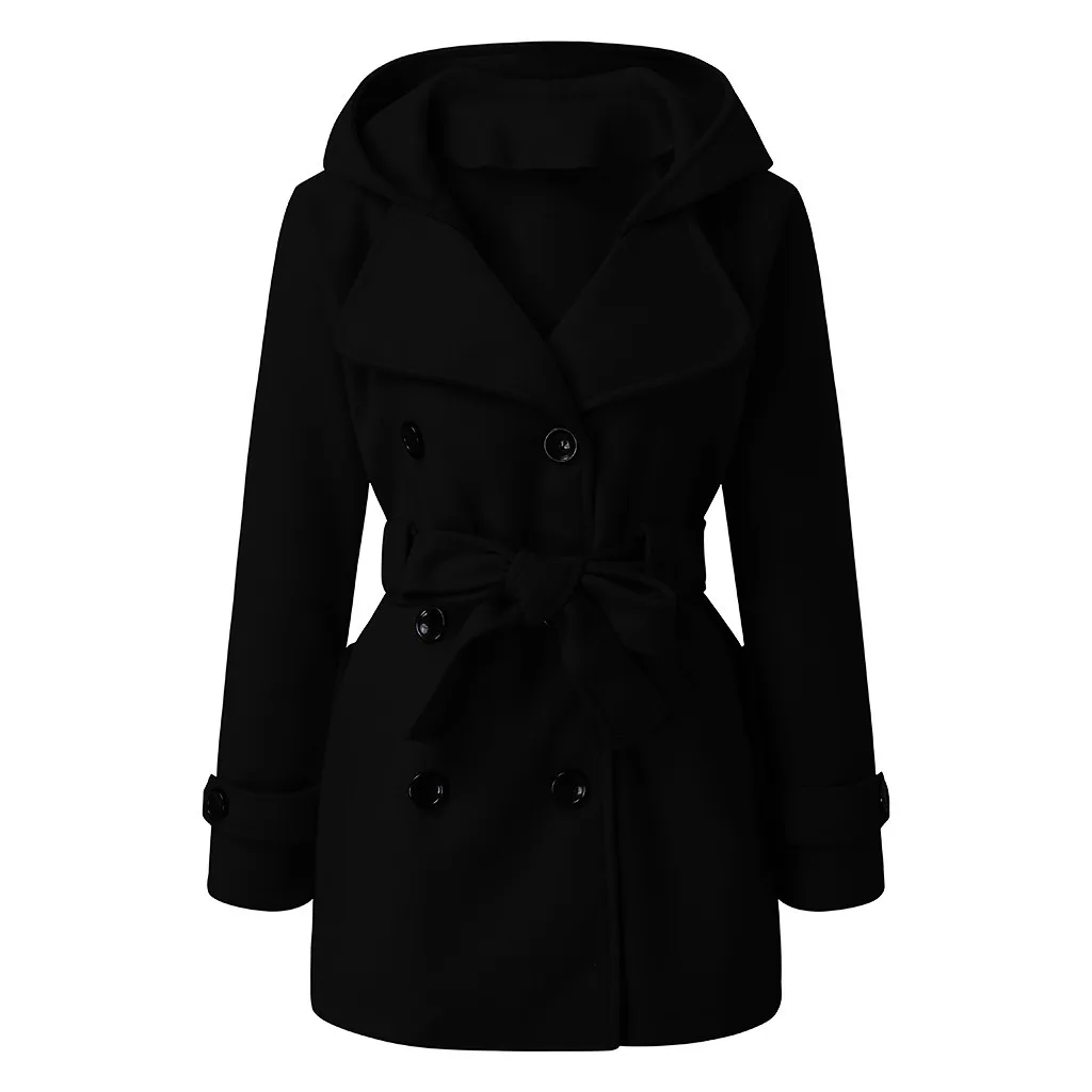 Abrigos mujer invierno, зимнее пальто для женщин, зимний Тренч, однотонный, Повседневный, с карманом, chaqueta mujer manteau femme