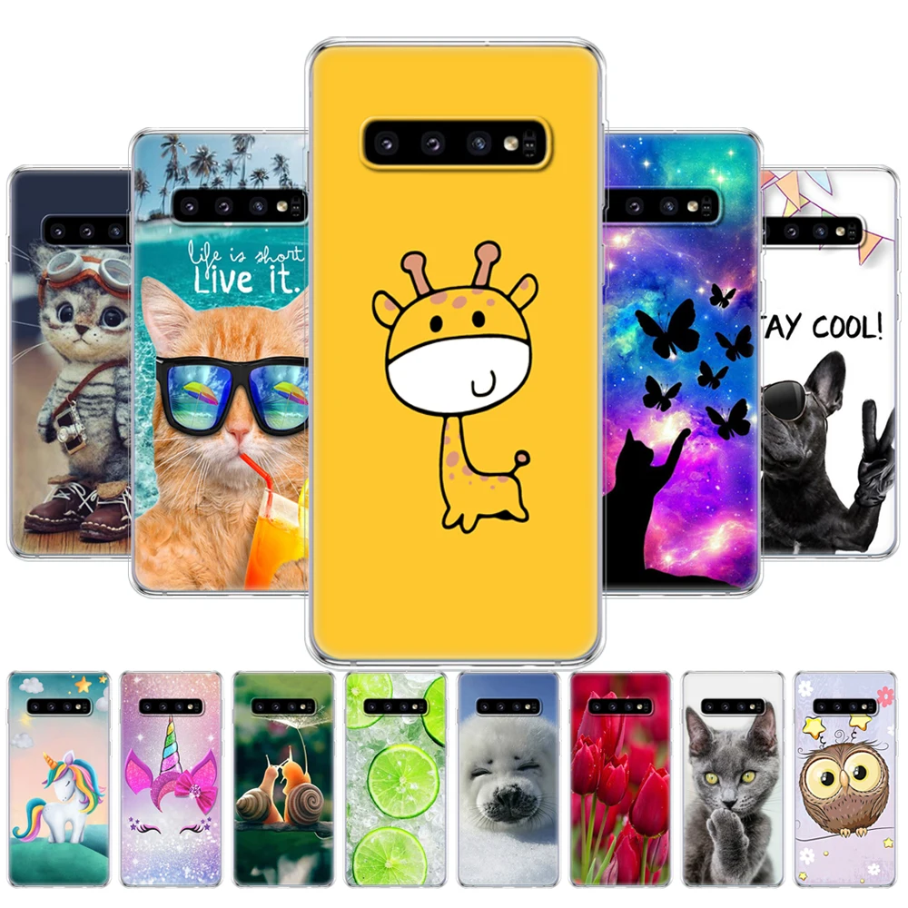 Per Samsung Galaxy S10 Custodia S10Plus Custodia In Silicone Tpu Cover Phone S10 E Custodia Per Samsung S10 Plus G975F S 10 Sm-G973F Custodia