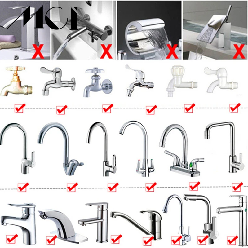 Кухонный аэратор водный диффузор Bubbler 360 градусов вращающийся Поворотный кран сопло для ванной, душевой, кухни инструменты разъем Mci