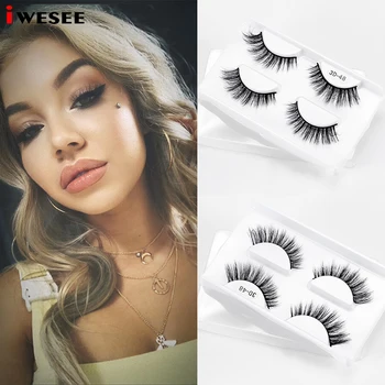 

Lashes 3D Fake Mink Eyelash 100% Cruelty Free Handmade Reusable Natural Eyelashes Popular False Eye Lashes Make Up Beauty Tools