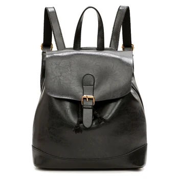 

Fashion Women Backpacks PU Leather Shoulder Bag Drawstring Casual Messenger Backpack Soft luxury Design Soft Backpack Travel