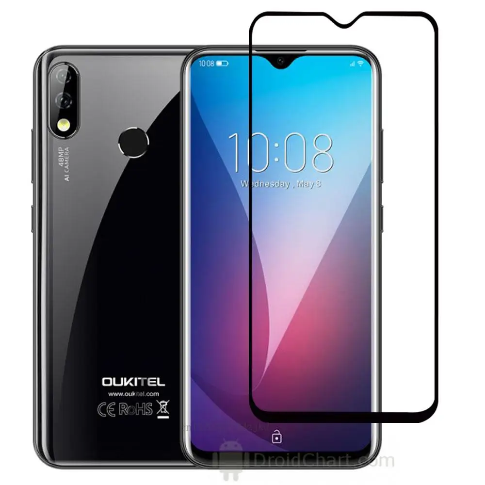 Oukitel Y4800 Полное покрытие Tmpered Стекло Oukitel Y4800 tective пленка HD с уровнем твердости 9H Экран протектор для OukitelY4800 закаленное Стекло - Цвет: Oukitel Y4800