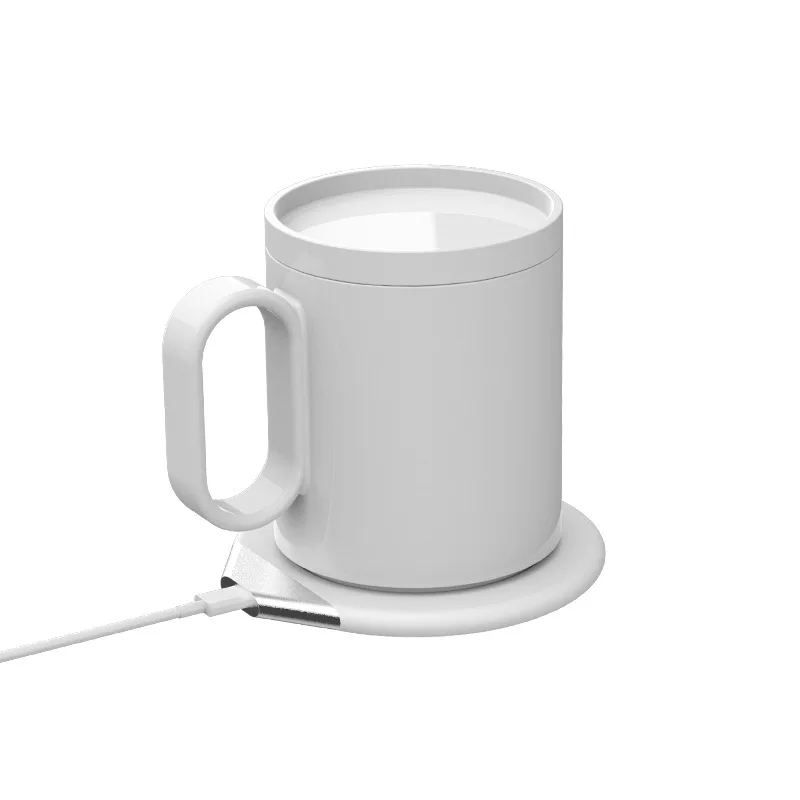US $32.63 New Wireless Charging 55 Degree Constant Temperature Coaster Intelligent Heating Wireless Charger Coaster