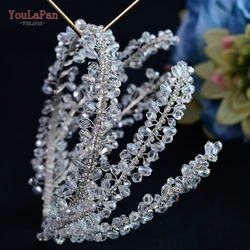 YouLaPan HP382 Wedding Headbands Queen Tiaras and Crowns Rhinestones Bridal Hair Accessories Shining Charm Headband Prom Tiara