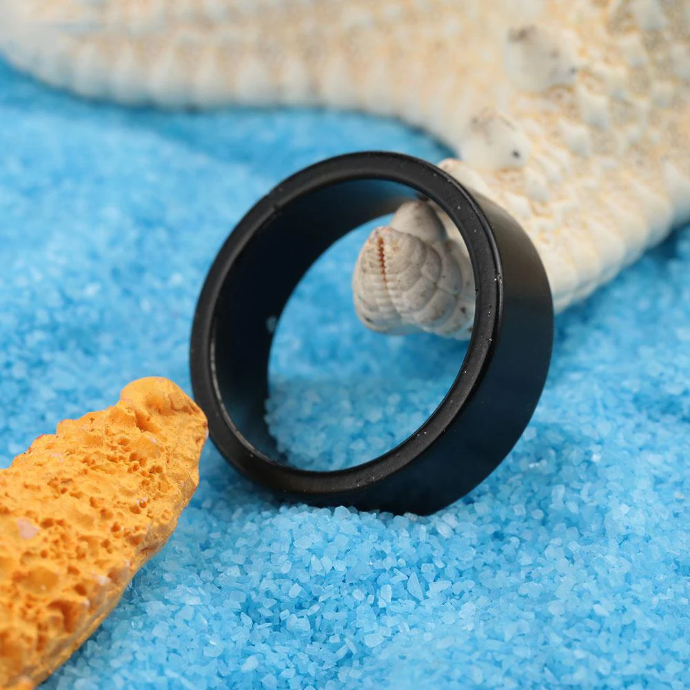 Black Strong Magnetic Magic Ring Magnet Coin Magic Tricks Finger Decoration Magician Ring 18/19/20/21MM Size Magic Props Tools