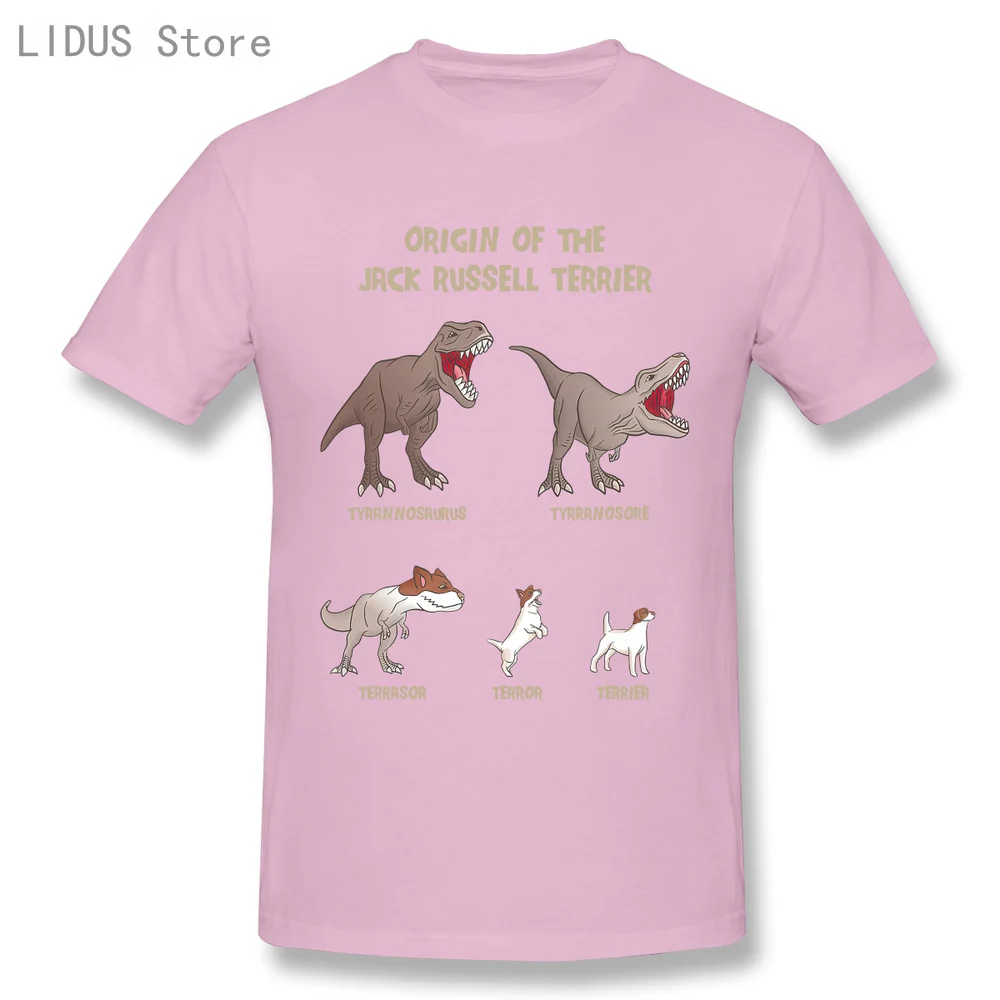 LIDUS Origin Of The Jack Russell Terrier Evolution History Meme Shirt Short Sleeved Tshirt Fashion Cotton T-shirt Tee Shirts
