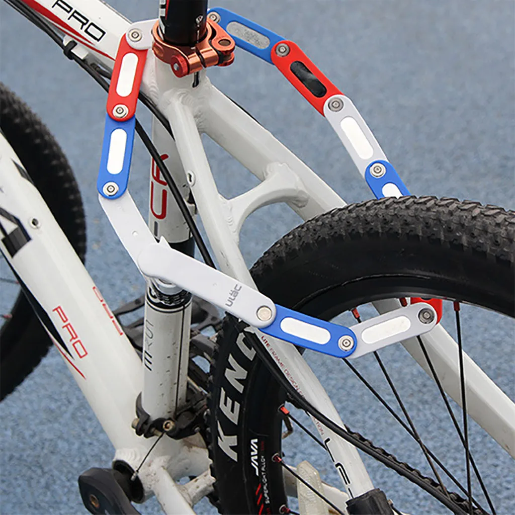 

Road Bike Bicycle Lock Motorcycle Security Folding Lock Anti-Theft Mini Password Lock Bicycle Motorcycle Electric Safety Parts