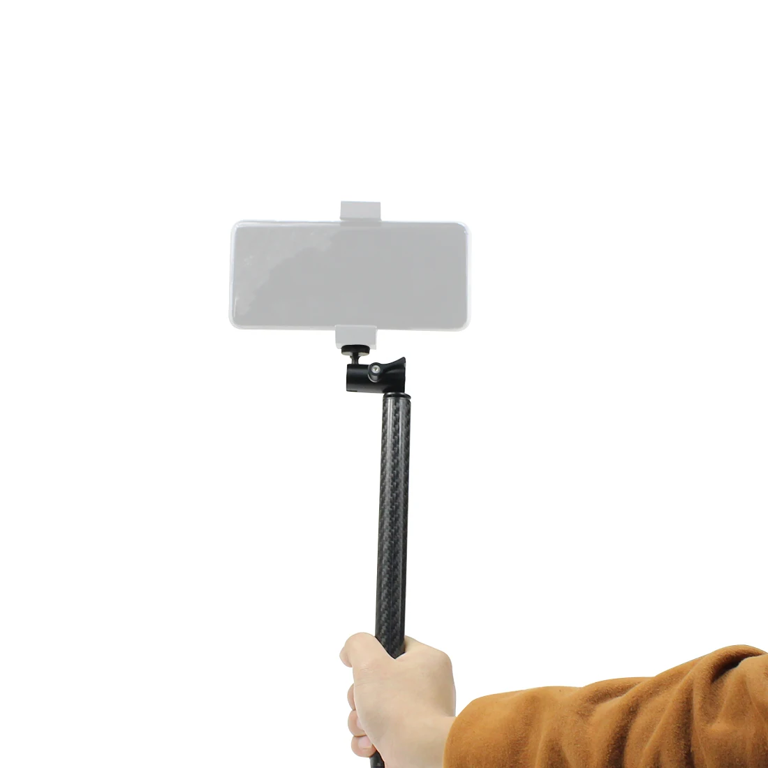 BGNing Kohlefaser 40g Auftrieb Schwimmarm Handheld Selfie Stick mit 1/4" Schraubenloch für Insta360 ONE R für GOPRO 13/12/MAX – Detail 20