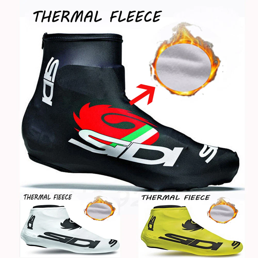 

1 Pait Sidi Cycling Shoe Covers Winter Fleece Thermal Warm Man Woman Overshoes Road Bicycle Bike MTB Cycling Shoe Cover