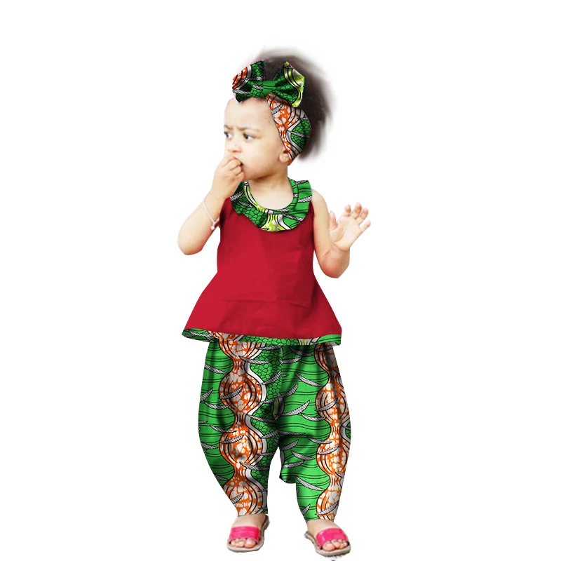 Robe Africaine African Clothing Traditional African For Direct Selling New Children Cotton Girls suit