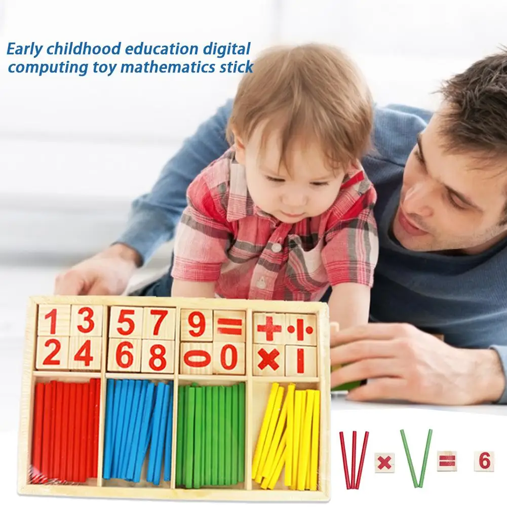 Детские Игрушки для раннего образования с цифровыми вычислениями, деревянные головоломки для учеников детского сада, Обучающие игрушки с