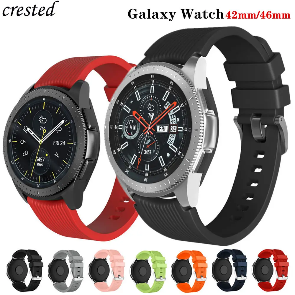 20 мм/22 мм ремешок для часов Samsung Galaxy watch 46 мм/42 мм/Активный 2 ремешка 20/22 силиконовый