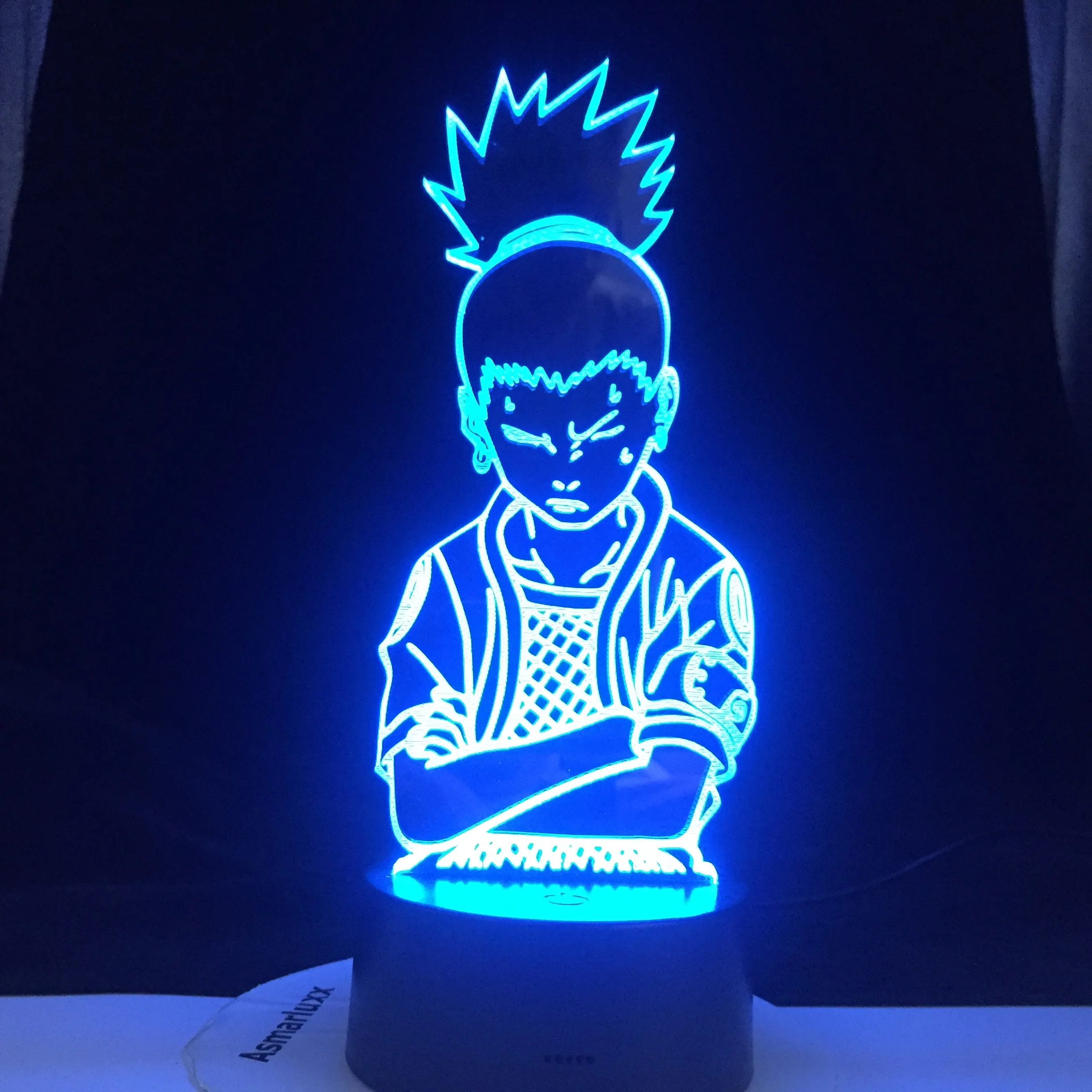 Shikamaru светодиодный светильник Naruto Bros Uchiha Madara мультяшный ночной Светильник для