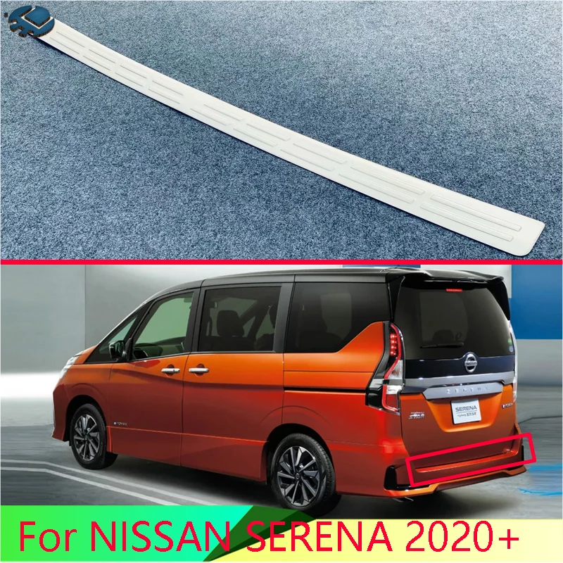 

For NISSAN SERENA 2020+ Stainless steel rear bumper protection window sill outside trunks decorative plate pedal