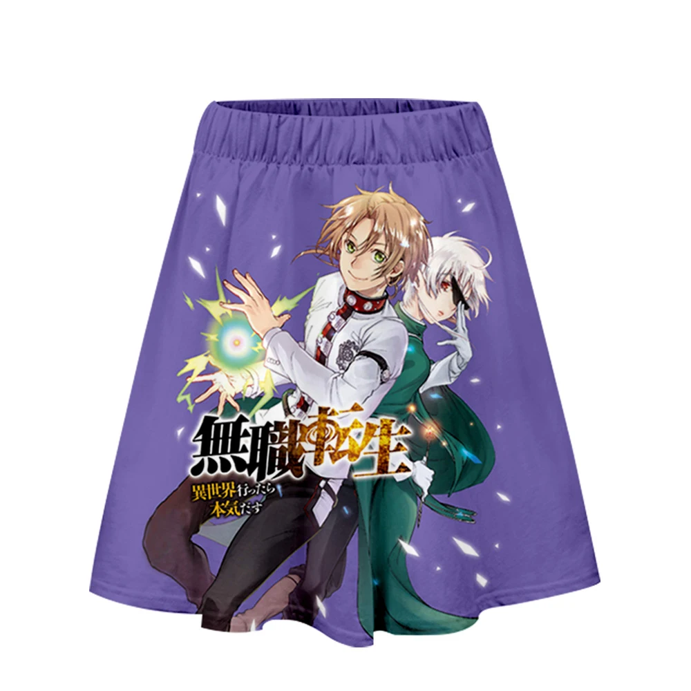 Women Skirt Style High Waist Chic Stitching Skirts Summer Student Pleated Skirt Mushoku tensei Cute Sweet Girls Dance Skirt