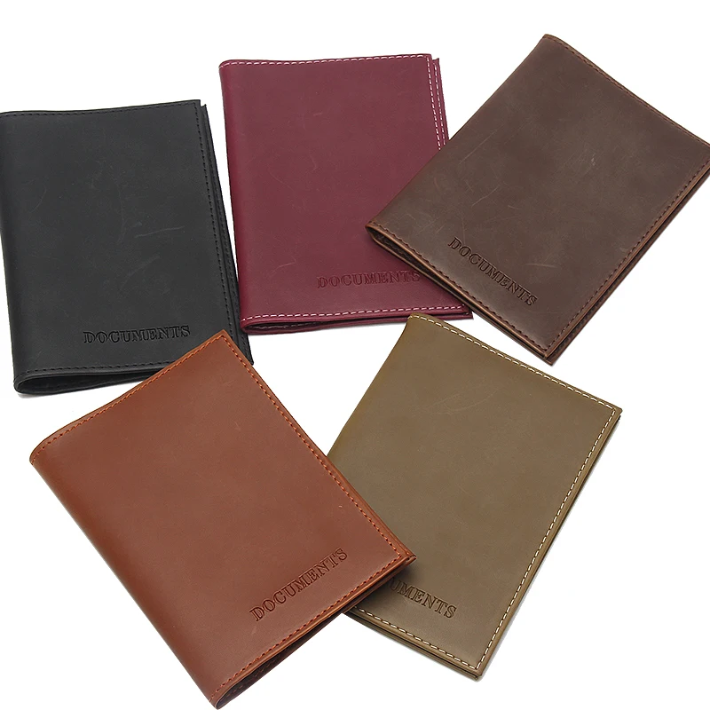 

Leather Russian Federation Driver's License Case Retro cowhide soft-faced driving license holder case