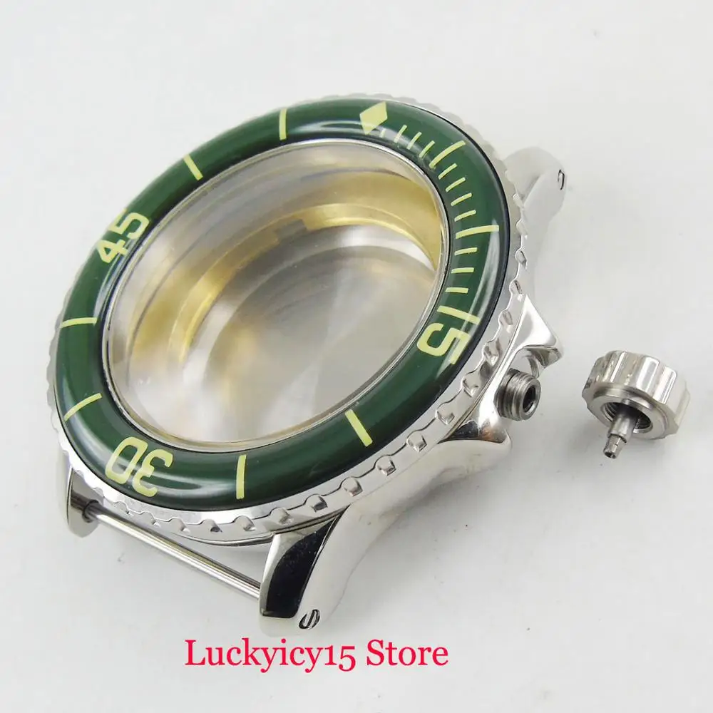 

Stainless Steel 45mm Watch Case Fit Fit for ETA 2836 MIYOTA 8215 Movement