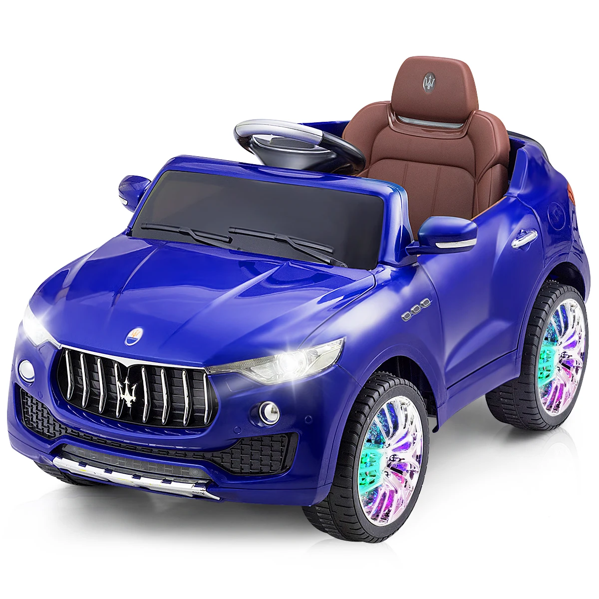

6V Licensed Maserati Kids Ride On Car RC Remote Control Opening Doors MP3 Swing