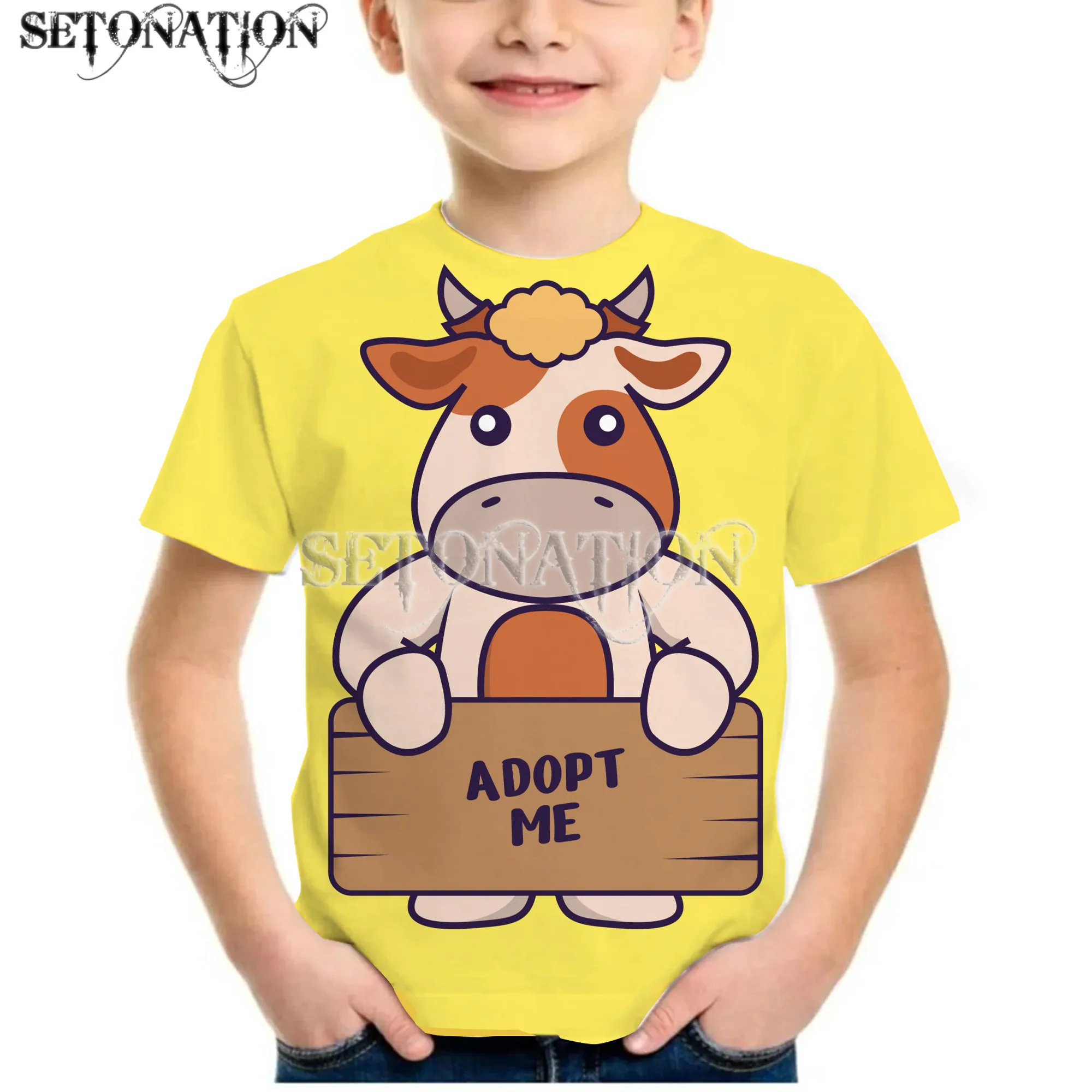 Adopt Me Game Kids 3D Print T Shirts Boys Girls T-shirts Toddler Tee Tops Camiseta Children Tshirts Gift | Мать и ребенок