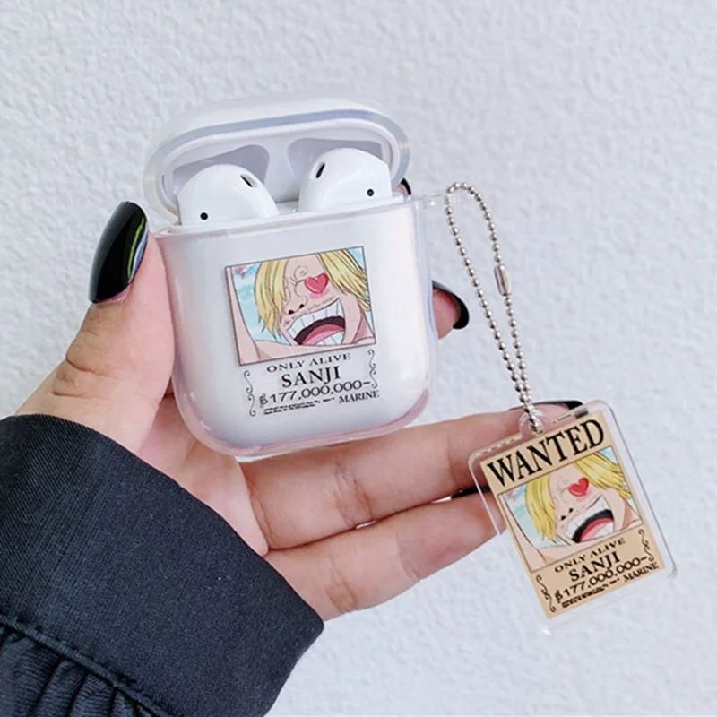 Модный ПВХ японский аниме мультфильм чехол для гарнитура для airpods беспроводная Bluetooth гарнитура защитный рукав крышка аксессуары