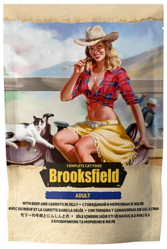 

BROOKSFIELD BROOKSFIELD CAT ADULT for adult cats with beef and carrots in jelly 85g