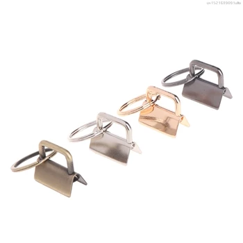 

2021 10Pcs Key Fob Hardware 25mm keychain Split Ring For Wrist Wristlets Cotton Tail Clip