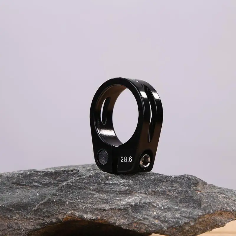 28.6mm Black 1 шт. алюминиевый сплав MTB Велосипедное Сиденье трубки клип велосипед Релиз подседельный зажим - Цвет: 28.6mm Black