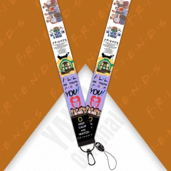 

20pcs/lot Friends Lanyard Comedy Key Strap Hang Rope ID Card Badge Holders Mobile Phone Customizable Neck Straps S188
