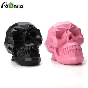 

Storage Box Figurine Skeleton Ornament Stationery Holder Makeup Storage Organizer Jewellery Box Home Decor Head Resin 3D Skull
