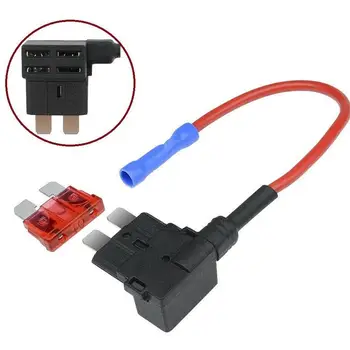

NEW Automatic Car Fuse box 12v Holder Insurance ATM Adapte APM Tap Mini Blade Micro Add-a-Circuit Adapter Fuse Set accessories
