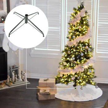 

4 Feets Black Metal Holder Base Cast Iron Stand Decor Christmas Decorations for Home Christmas Tree Stand