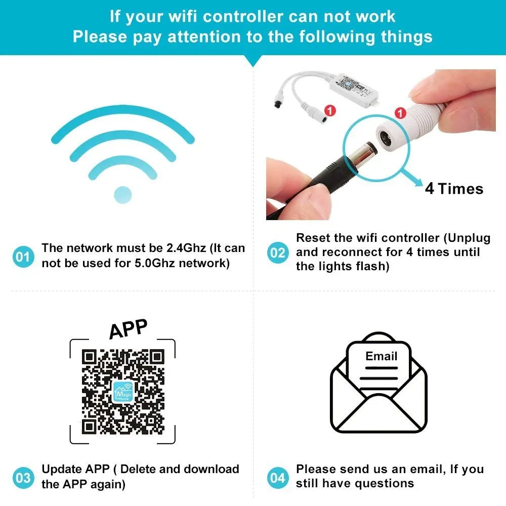 5050 RGBW Wi-Fi Светодиодная лента с радиочастотным пультом дистанционного управления RGBW 5 м 10 м водонепроницаемый RGBWW Гибкая ленточная 12 В Светодиодный источник питания