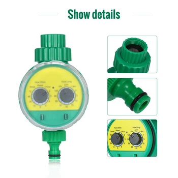 

Garden Automatic Water Timer Digital LCD Electronic Sprinkler Irrigation Controller System Programmable Valve Hose Waterproof