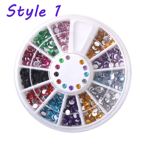 Блестящие Стразы для ногтей 2 мм Универсальные инструменты дизайна Украшение