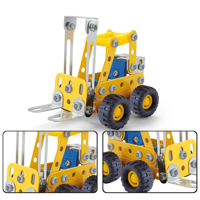 180 Piece Building Blocks Set Toy Montessori DIY Blocks Screw Nut Assembly Engineering Vehicle Model Toy For Boys Gift Dropship 4