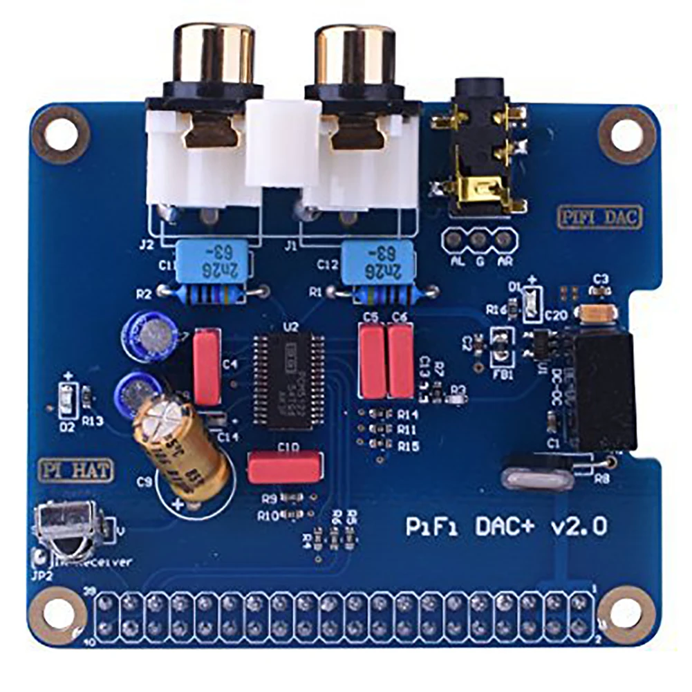 Звуковая карта интерфейс I2S HiFi DAC Легкая установка модуль легкий цифровой аудио портативный музыкальный мини для Raspberry Pi B +/2B